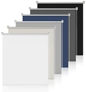 Sanfree Thermorollo Klemmfix ohne Bohren, Verdunkelungsrollo für Fenster Sichtschutz, Rollo Sonnenschutz Klemmrollo Fensterrollo Innen Blickdicht Silberbeschichtung,Weiß 115x150 cm (BxH)