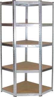 Eckregal 180x75x40 cm Schwerlastregal Steckregal Lagerregal Kellerregal 875 kg Traglast