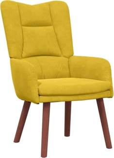 vidaXL Sessel Gelb 63 x 67 x 94 cm Samt 42001810