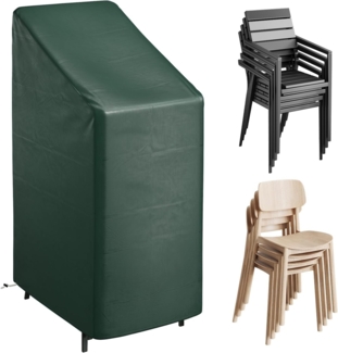 Woltu Gartenmöbel-Schutzhülle, Abdeckung für Gartenstuhl 65x65x120/80cm, Plane UV-Beständig, Grün