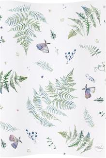 Ceba Baby Wickelauflage Wickelunterlage Wickeltischauflage 2 Keil 70x50 cm Abwaschbar - Polypodie 70x50 cm