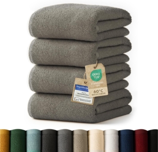 Blumtal Handtücher Premium Set, weich und saugstark in 50x100 cm, Frottee (4-St), in Premium Qualität 500 g/m²aus 100% Baumwolle