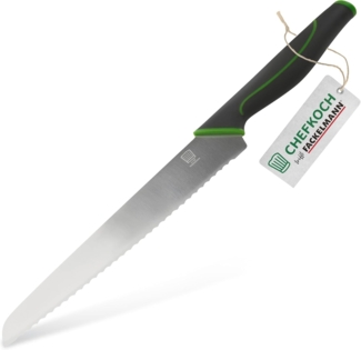 Chefkoch trifft Fackelmann Brotmesser Messer zum mühelosen Schneiden von Brot & hartschaligem Obst & Gemüse