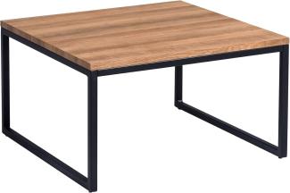 M2 Kollektion Jakarta 1 Couchtisch, MDF Dekor Eiche braun, 60x60 cm, Höhe 35cm