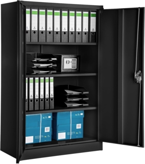 TecTake 800598 - Aktenschrank, Individuell höhenverstellbare Einlageböden, Leichte Montage - Diverse Modelle (140 x 90 x 40 cm | Nr. 402937)