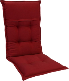 Donau Polsterauflage Sesselauflage Hochlehner Gartenstuhl Polyester 50 x 120 x 6 cm Grün