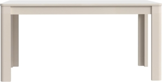 Kulissen-Esstisch >BREATHTAKER< ausziehbar bis 206,6cm, sandfarbig - 160/206,6x72,7x90,4cm (BxHxT)