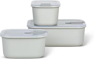 Mepal EasyClip Frischhaltedosen Set 3-teilig Nordic White - A