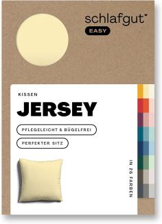 Schlafgut Kissenbezug EASY Jersey, (1 Stück), Kissenhülle mit Reißverschluss, weich und saugfähig, Kissenbezug