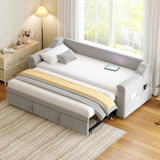 OKWISH Essgruppe Esstisch mit 4 Stühlen, (Moderner Küchentisch Set, 5-tlg, mit Samt Esszimmerstühle), 140×80cm Küchentisch mit Metallbeinen, MDF Tischplatte