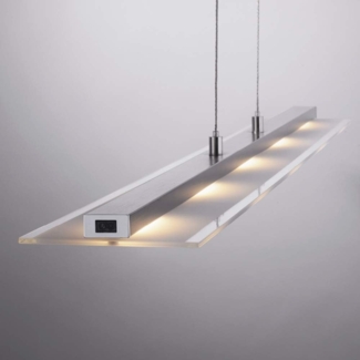 SellTec LED Pendelleuchte LED Pendellampe LINEAR 100cm, Farbtemperatursteuerung warmweiß bis kaltweiß (CCT),dimmbar und schaltbar über Sensordimmer, Memory-Funktion, 5x LED-Board/ 4 Watt, 2700-3800-5000 Kelvin, höhenverstellbar, CCT-Steuerung, dimmbar,...
