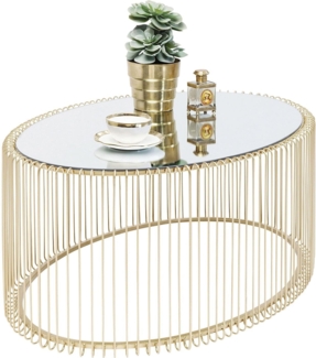 Kare Design Couchtisch Wire Uno Brass, gold, 60x90 cm