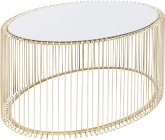 Kare Design Couchtisch Wire Uno Brass, gold, 60x90cm