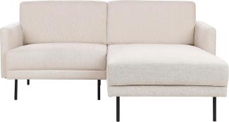 Ecksofa BREDA Helles Beige Stoff