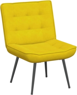 vidaXL Relaxsessel Gelb 64x74x84 cm Samt 4012323