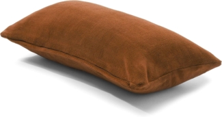 CelinaTex Dekokissen Xanio Deko Kissen Zierkissen Kopfkissen Sofa Fleece 40x60 cm braun, anschmiegsam,bügelfrei,flauschig,kuschelweich,leicht beziehbar