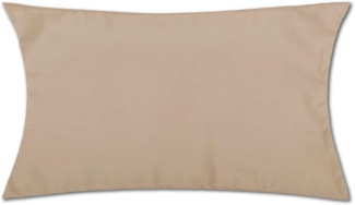 Kissenhülle Dekokissen Kissenbezug Microfaser - viele Größen und Farben Sandgrau 30 x 50 cm