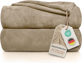 Wohndecke Kuscheldecke super weich & flauschig – warme Fleecedecke, Gräfenstayn, warme Wolldecke, Sofadecke & Tagesdecke - Überwurf Sofa, Couch