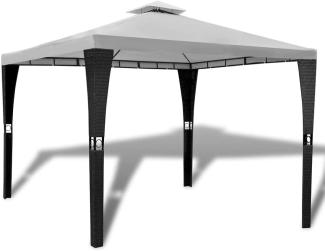 vidaXL Gartenpavillon mit Dach 3 x 3 m Cremeweiß 41450