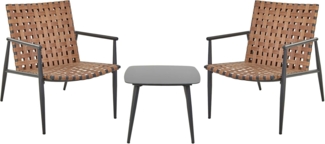 Bistro Set ZIRIA Braun