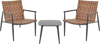 Bistro Set ZIRIA Braun