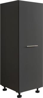 Stauraumschrank >LAUNDREEZY< in anthrazit, Holzwerkstoff - 50x162x67,5cm (BxHxT)