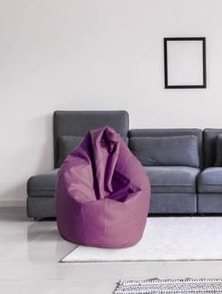 Talamo Italia Eleganter Schlafsack, Farbe: Violett, Maße: 80 x 120 x 80 cm