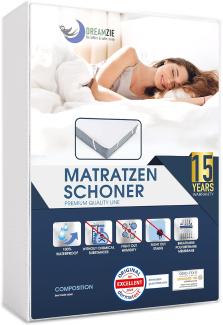 Dreamzie Matratzenschoner 180x200 Wasserdicht Made in EU und Oeko-TEX Zertifiziert Atmungsaktive Matratzenauflage