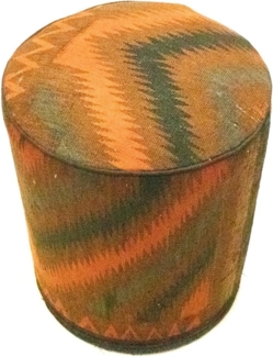 Sonderform,XS / 80 cm Ø Rund & kleiner,Mehrfarbig,Patchwork,Schurwolle,Afghanistan