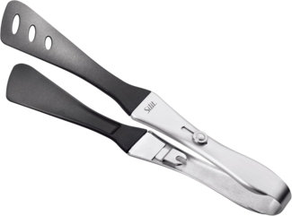 Silit Servierzange, kleine Grillzange für Steak, Fisch, Gemüse, Feststellmechanismus