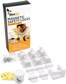 BeeGo Magnetische Kindersicherung Schrank und Schubladensicherung Baby (6 Pack)