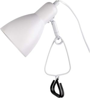 Klemmleuchte Bett Nachttischlampe Klemmlampe mit Stecker Kabel Weiß 3194923