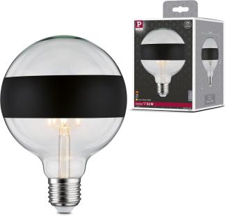 Paulmann 28682 LED Globe 6,5 Watt E27 Ringspiegel Schwarz matt Warmweiß dimmbar