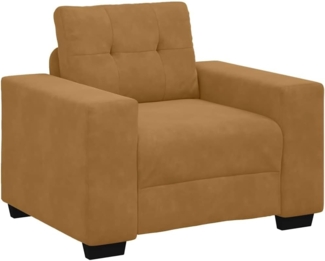 vidaXL Sessel Braun 60 cm Samt 4105105