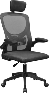 MARSGAMING MGC-ERGOPLUS, Professioneller Ergonomischer Stuhl, Dynamische Lendenwirbelstütze, Atmungsaktives Netz, Höhenverstellbar 115 und 125cm, Klappbare Armlehnen, Verstellbare Kopfstütze, Schwarz