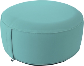 ED ENJOY HOME Sitzsack für den Außenbereich, rund, aufblasbar, Türkis, 55x55 cm, mit Bezug, Kollektion Jardin Costa
