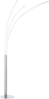 SellTec Stehlampe LED Stehlampe Bogenleuchte, steuerbar durch Kippschalter, 1xLED/ 6,80 Watt, warmweiß, LED Bogenlampe 3-flammig, warmweiß