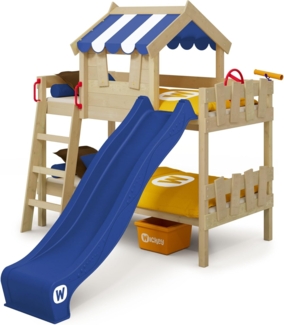 Wickey 'Crazy Circus' Etagenbett mit blauer Rutsche 90x200 cm