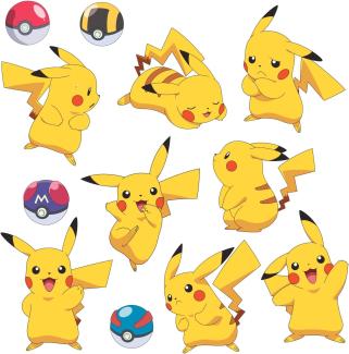 Pokemon Pikachu Wallsticker