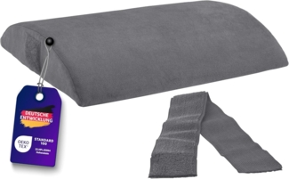 Traumnacht orthopädisches Rücken- / Lendenkissen mit Visco mit viscoelastischem Schaumkern und hautsympathischem Mikorplüsch Bezug, Öko-Tex zertifiziert, produziert nach deutschem Qualitätsstandard