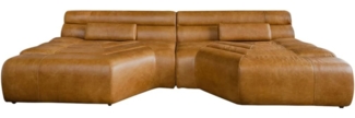 KAWOLA Sofa TARA, Big Sofa Leder verschiedene Farben 286x143 cm