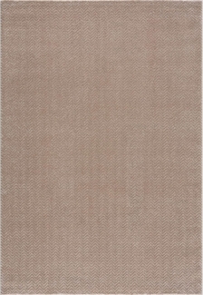 Teppich Wohnzimmer - Beige - 120x170 cm - Meliert Muster - Einfarbig - Hoch Tief Effekt - Kurzflor Weich Schlafzimmer Kinderzimmer Dekoration - Deko Teppiche