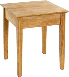 HAKU Möbel Beistelltisch, Eiche, Massivholz - Maße: B 45 x H 52 x T 45 cm, Style: Traditional