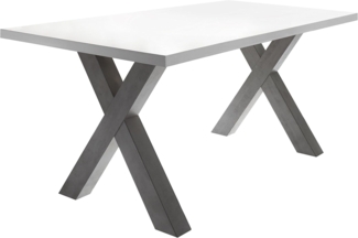 Esstisch graphit weiss 160 x 75 x 90 cm Mister X160