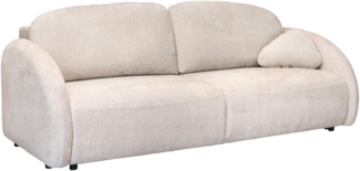 Vente-unique - 3-Sitzer-Sofa mit Schlaffunktion - Stoff Chenille - Beige - AVOLINE