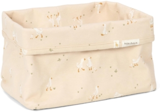 Little Dutch Aufbewahrungskorb Korb Aufbewahrung Körbchen Wickeltisch Organizer Box Großer Korb - Kinderzimmer Badezimmer - Little Goose - Newborn Naturals beige