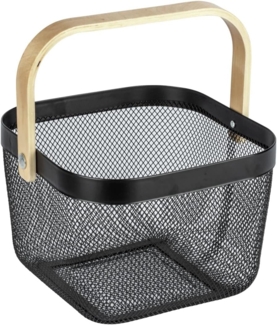 WENKO Aufbewahrungskorb Bambusa, BxTxH: 25x25x17 cm