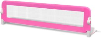 vidaXL Bettschutzgitter 150x42 cm Rosa