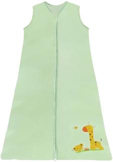 Chilsuessy Sommerschlafsack Baby Schlafsack Kleine Kinder Schlafanzug ohne Ärmel für Sommer und Frühling 100% Baumwolle (130/Baby Höhe 130-150cm, Gruen)