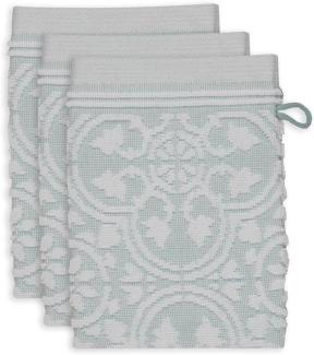 Pip Studio Waschhandschuh-Set Tile de Pip Hellblau (3-teilig) 236321